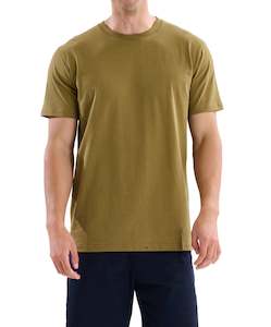 Tucker Cotton T-shirt - Army Green Online 3 Wise Men NZ