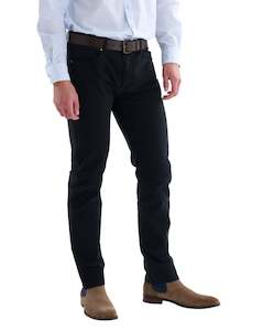 Braxton Chino Pant - Black Online 3 Wise Men NZ