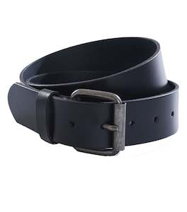 Casual Leather Belt - Black Online 3 Wise Men NZ