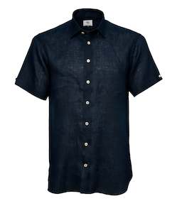 Santorini Linen Short Sleeve Shirt Online 3 Wise Men NZ