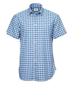 Azores Check Short Sleeve Shirt Online 3 Wise Men NZ