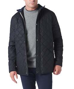 Jasper Quilted Jacket - Black Online 3 Wise Men NZ