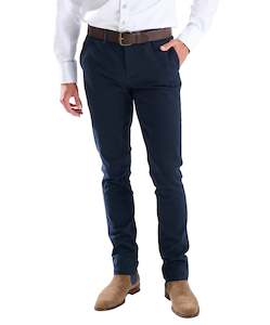 Cayden Chino Pant - Navy Online 3 Wise Men NZ