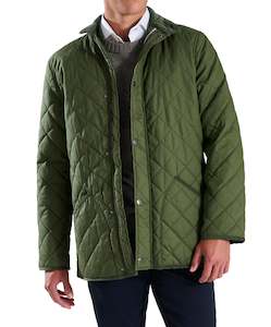 Asher Quilted Jacket - Moss Online 3 Wise Men NZ