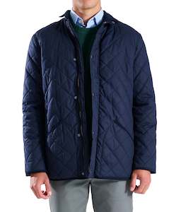 Asher Quilted Jacket - Navy Online 3 Wise Men NZ