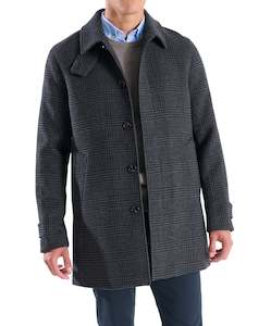 Menswear: Casper Wool Coat - Grey Online 3 Wise Men NZ