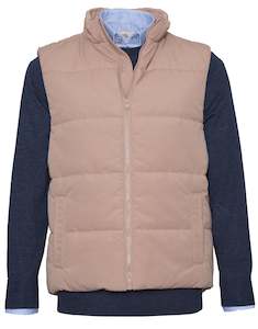 Gosling Puffer Vest - Tan Online 3 Wise Men NZ