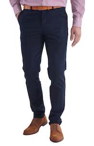 Menswear: Huxton Pant - Navy Online 3 Wise Men NZ