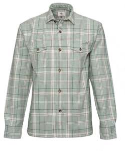 Oscar Overshirt - Green Check Online 3 Wise Men NZ