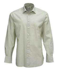 Rowan Green Stripe Shirt Online 3 Wise Men NZ