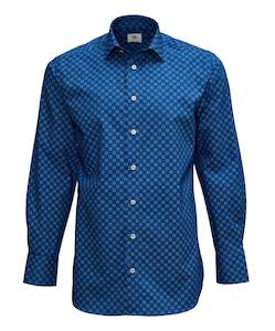 Pollock Navy Print Shirt Online 3 Wise Men NZ