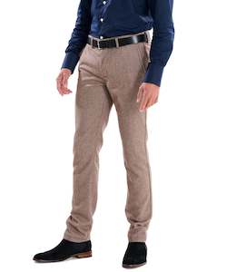 Menswear: Wills Wool Chino Pant - Walnut Brown Online 3 Wise Men NZ