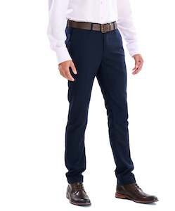 Wills Wool Chino Pant - Deep Navy Online 3 Wise Men NZ