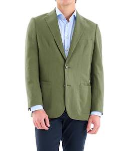 Hale Linen Blazer - Moss Online 3 Wise Men NZ