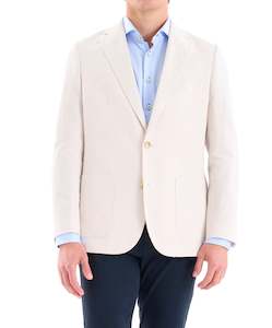 Hale Linen Blazer - Stone Online 3 Wise Men NZ