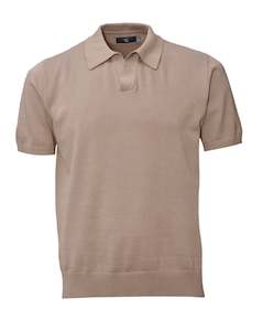 George Cotton Polo - Tan Online 3 Wise Men NZ