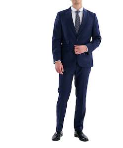 Wayne Navy Check Suit Online 3 Wise Men NZ