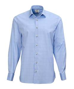 Menswear: Hawk Blue Shirt Online 3 Wise Men NZ