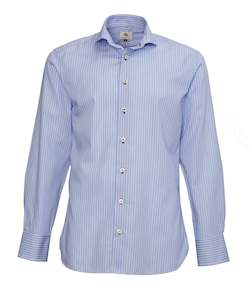 Dunns Blue Striped Shirt Online 3 Wise Men NZ