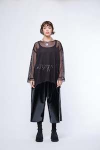 Womenswear: JPalm - Freja Top Black Mesh