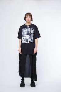 JPalm - Burning Night T-Shirt Dress Black