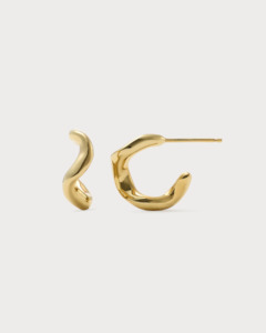 Jane Eppstein - Undercurrent Earrings (Pair) Gold Plated