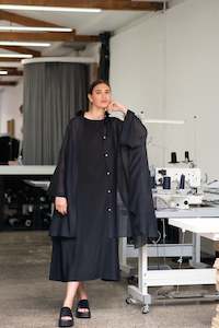 Womenswear: James Brown - Split Shirt Black