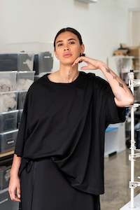 Womenswear: James Brown - Level Tee Black