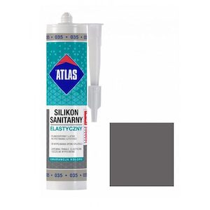 Tilers: Atlas ELASTIC Silicone  Dark Grey 036 (280 ml)