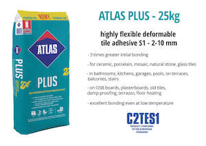 ATLAS PLUS 25kg - C2TES1 Tile Adhesive