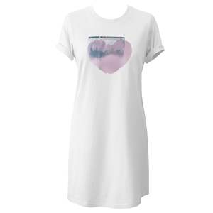 Womens Classic T Dress - Torn heart