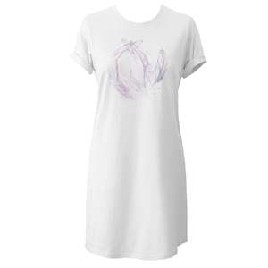 T-shirt: Womens Classic T Dress - Feather Montage