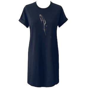 T-shirt: Womens Classic T Dress- Feather