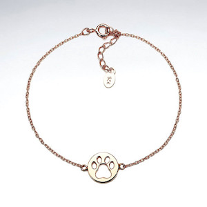 Internet only: PAW BRACELET - ROSE GOLD 925.co.nz