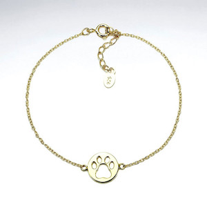 Internet only: PAW BRACELET - GOLD 925.co.nz