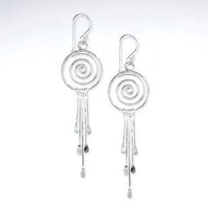 SPIRAL DREAMCATCHER EARRINGS 925.co.nz