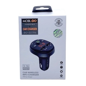 Telephone including mobile phone: Car Charger & Bluetooth Kit - Mobigo