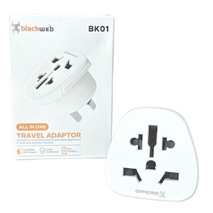 Blackweb All In One Travel Adapter BK01 Wall Plug (USA & UK to NZ & AUS)