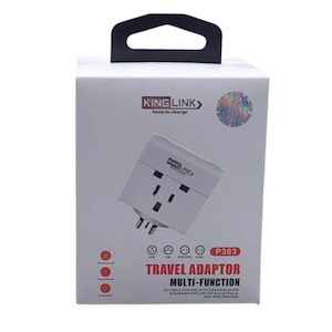 Telephone including mobile phone: Kinglink Multi-function Travel Adapter P303 Wall Plug (USA, UK & Europe to NZ & AUS)