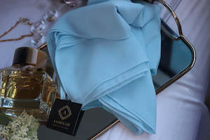 "TIFFANY" Aqua Premium Chiffon Scarf