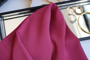 "CARNA" Magenta Georgette Crepe Scarf