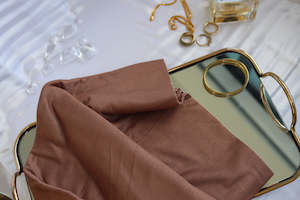 Clothing: "DAVINA" Coffee Luxury Jersey Scarf