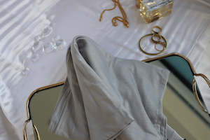 Clothing: "LIA" Light Gray Luxury Jersey Scarf