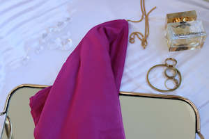 "WYNTRE" Fuchsia Pink Luxury Jersey Scarf