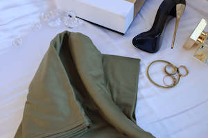 Clothing: "EGYPT" Olive Luxury Jersey Scarf