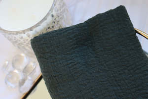 Clothing: "SAANVI" Darkest Green Everyday Crinkle Scarf