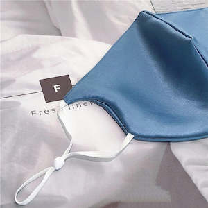 Blue Luxury Satin Face Mask