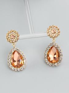 "Aria" Rhinestone Drop Earrings