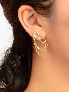 Clothing: "Safety First" Drop Earring