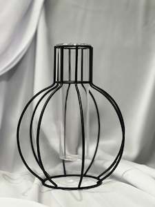 Black Round Vase